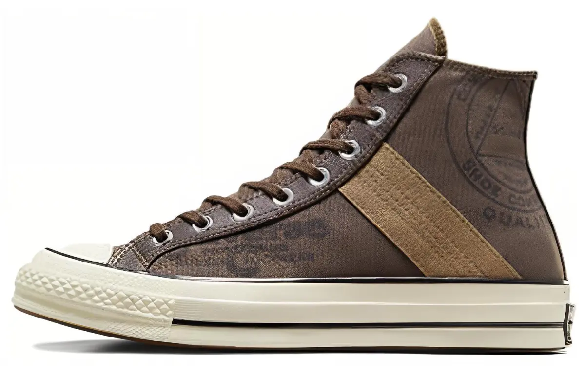 Chuck 70 Converse Leather Overlay High 'Engine Smoke'