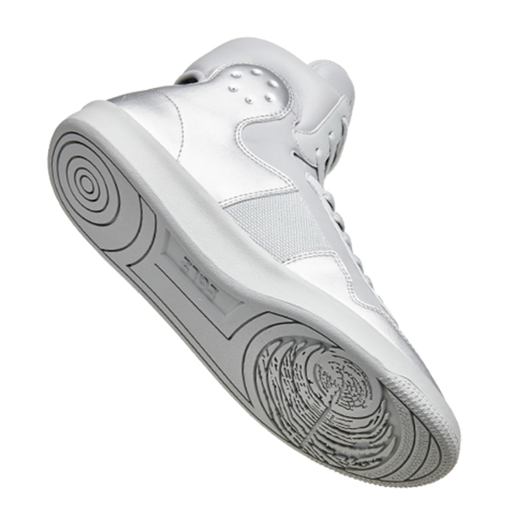 EQLZ EQUALIZER 1970 Lightweight High top Vintage Basketball Shoes Unisex Liquid Silver