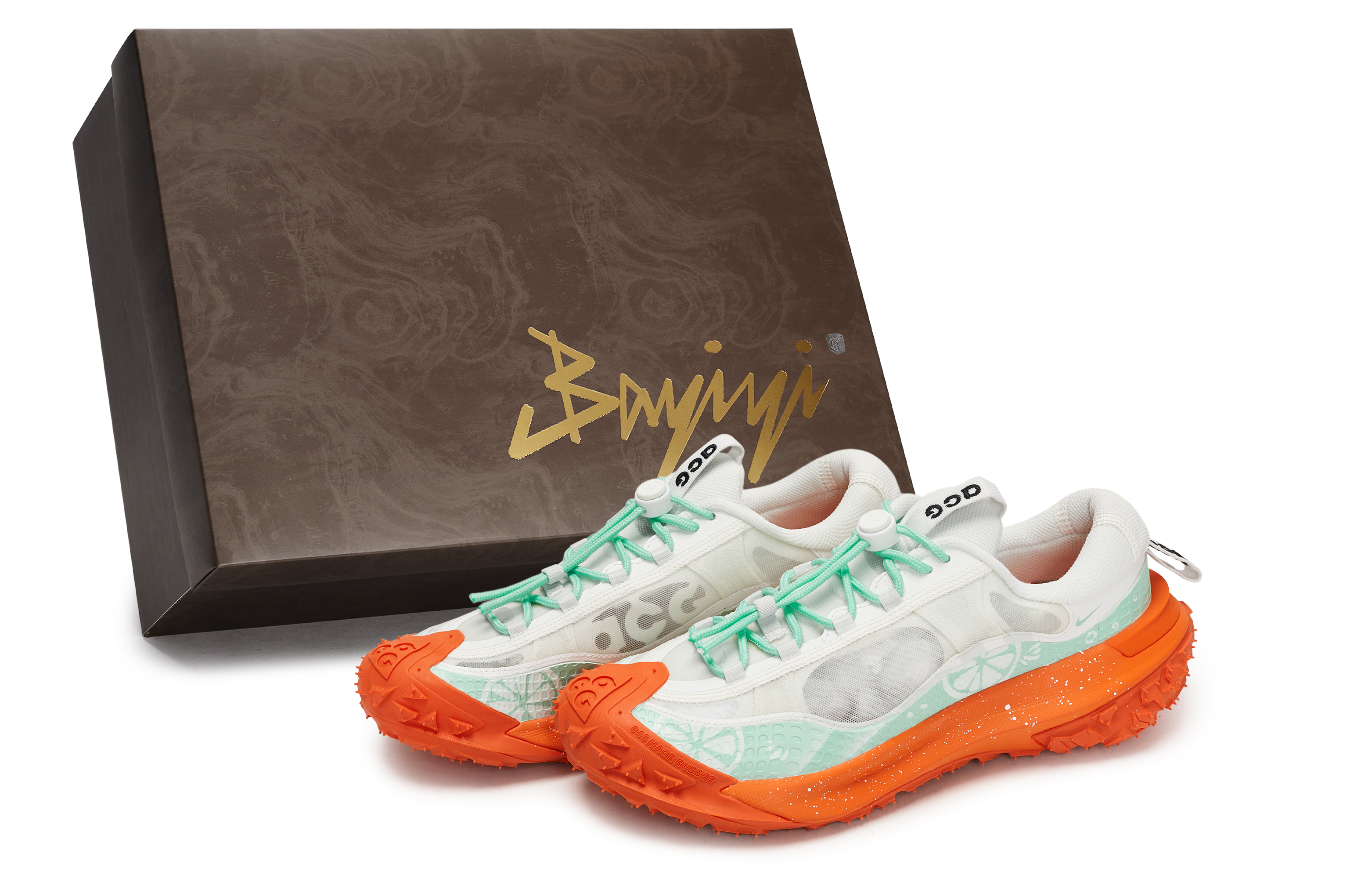 Nike ACG Mountain Fly 2 Orange Soda Abrasion Resistant Abrasion Resistant Low top Mountaineering Shoes Men’s