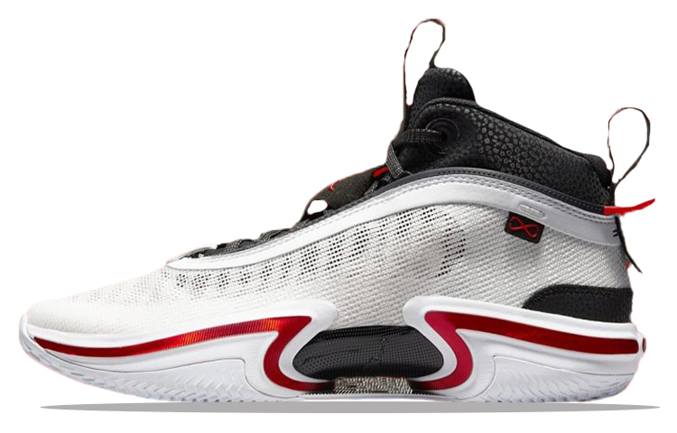 Jordan Air Jordan 36 PF \"Psychic Energy\" shock-absorbing, non-slip, wear-resistant, wrapped support, high-top, practical basketball shoes, same style for men and women, white and red, domestic version