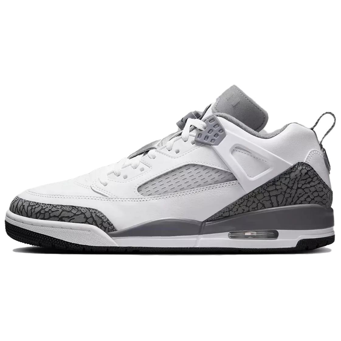 Мужские кроссовки Jordan Spizike Low Flax (серо-белые)