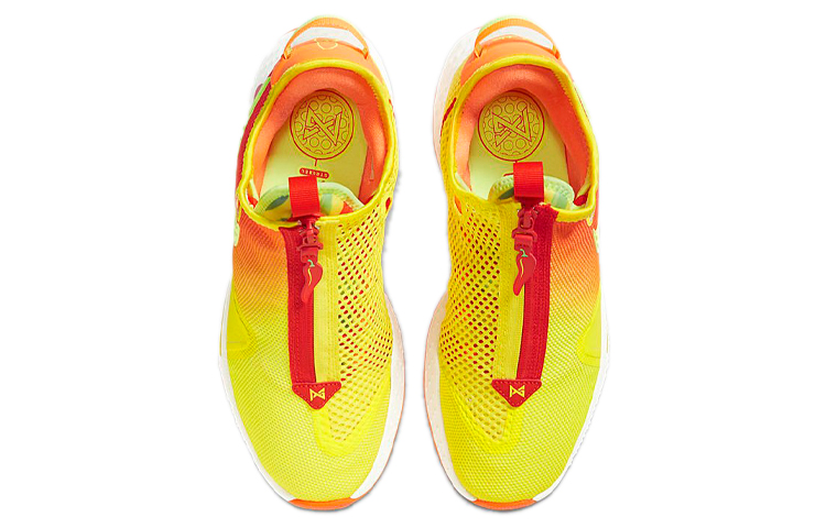 Кроссовки Nike PG 4 (желто-красные) — фото 4