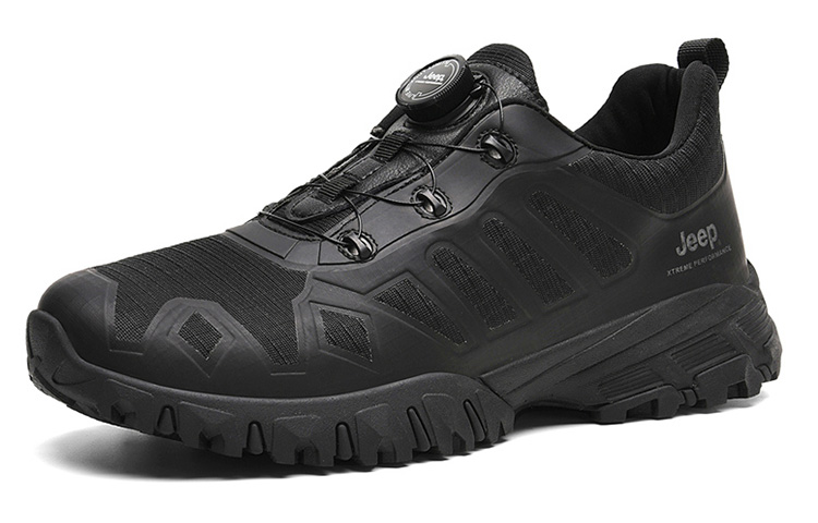 Jeep Lightweight Abrasion Resistant Low top Outdoor Shoes Men’s Black