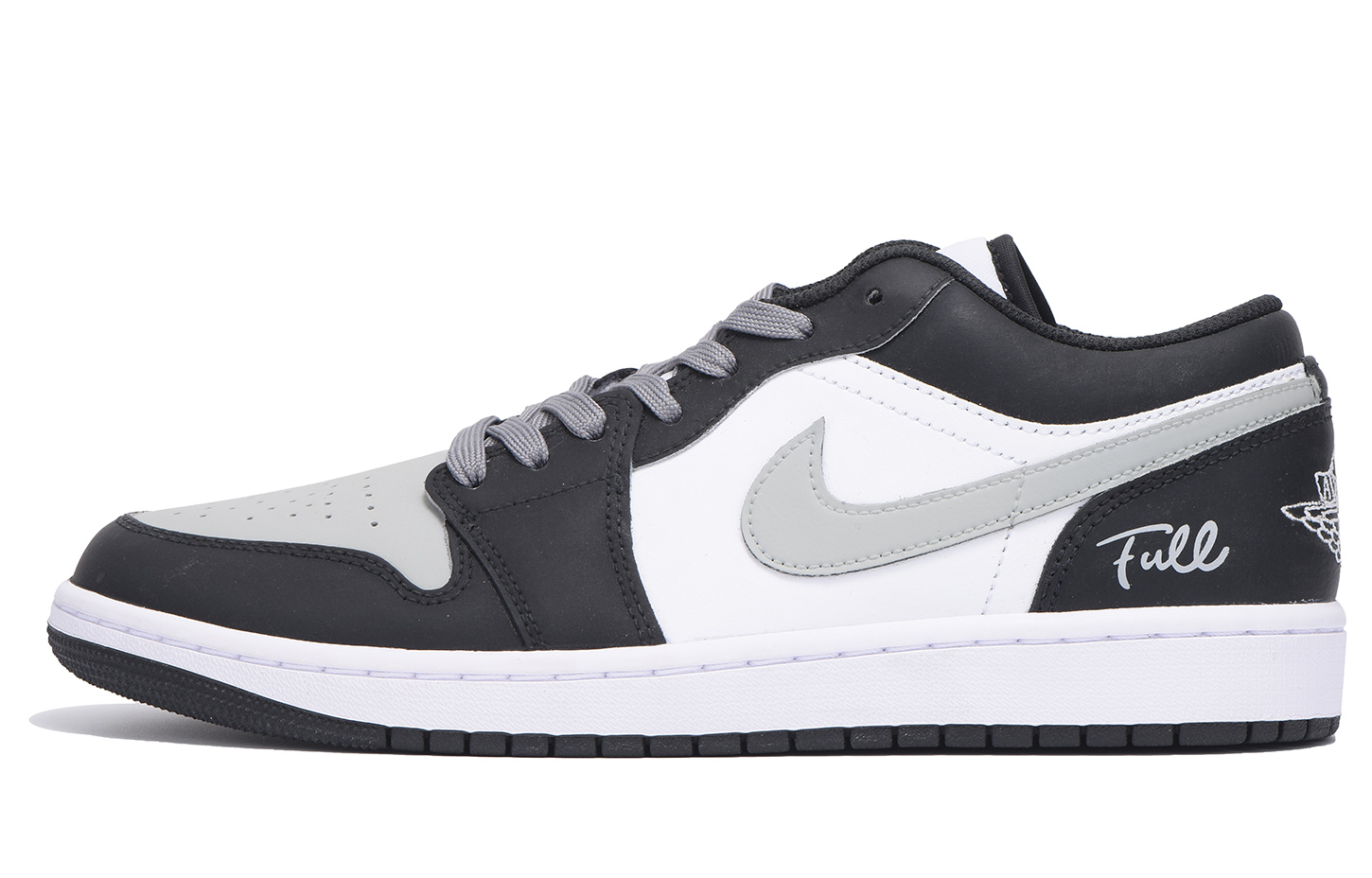 Jordan Air Jordan 1 Leather Slip Resistant Coverage Balance Impact Resistant Low top Vintage Basketball Shoes Men’s