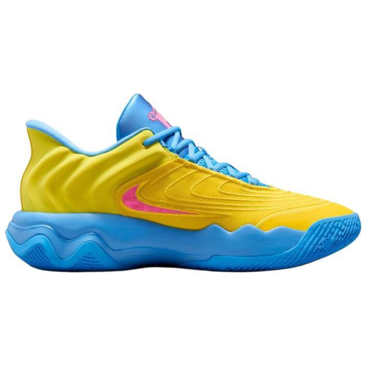 Мужские кроссовки Nike Nike Giannis Immortality 4 (желто-синие) — фото 2