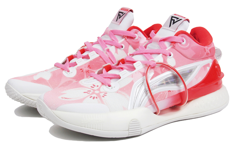 Li Ning Speed 8 Premium Cushioning Slip Resistant Abrasion Resistant Low top Basketball Shoes Men’s Pink