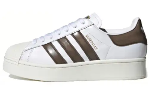 Adidas BlackPinkAdidas Originals Superstar Bold 'White Brown' Women's