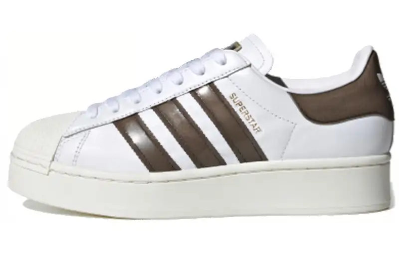 Adidas BlackPinkAdidas Originals Superstar Bold 'White Brown' Women's