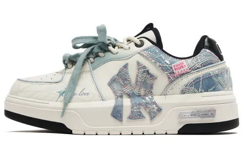 MLB Chunky Liner Panda Mischief, Weaving Dreams, Weaving Hearts Casual Low top Skateboard Shoes Unisex Blue White