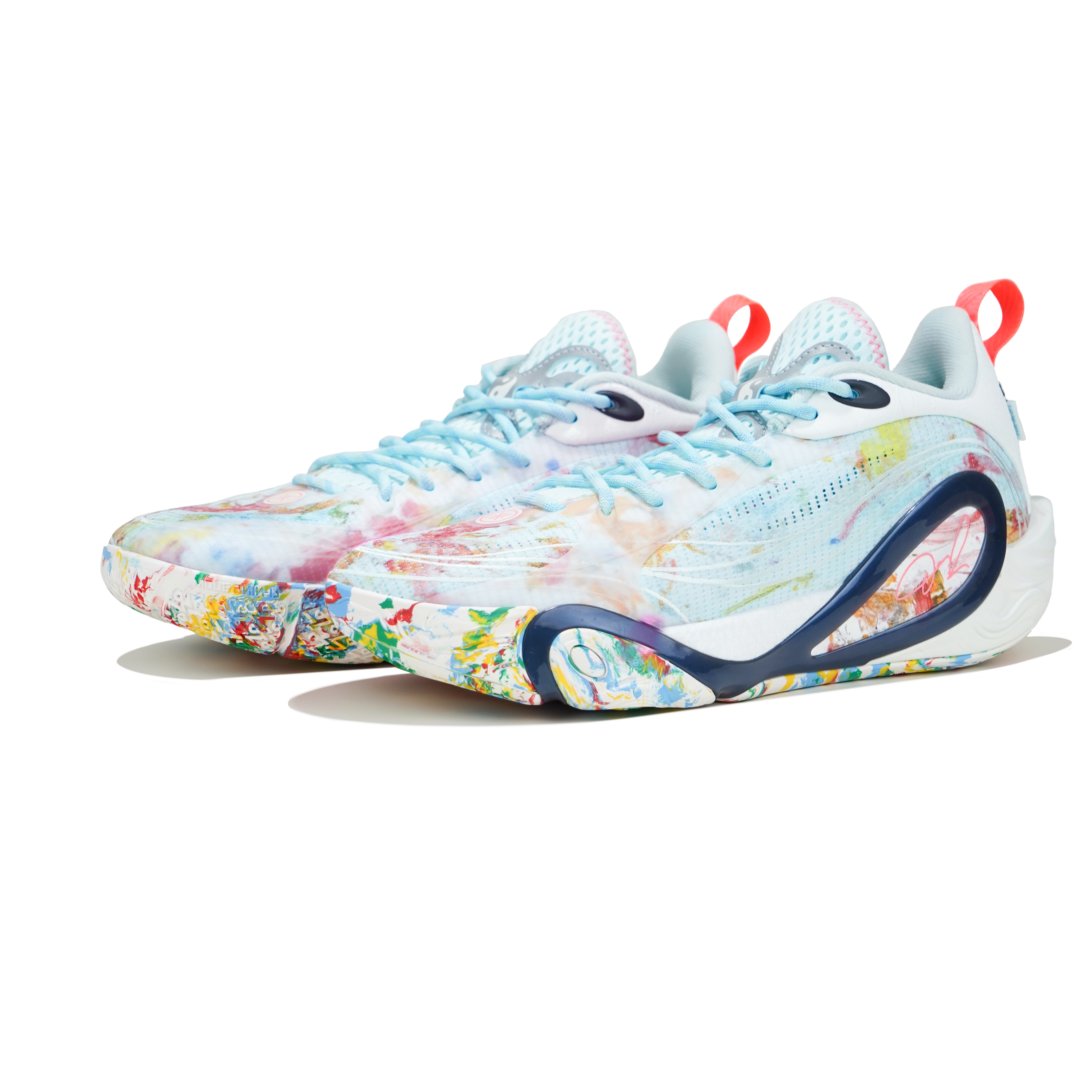 Li Ning Cushioning, Wear Resistant Low top Basketball Shoes Men’s Blue