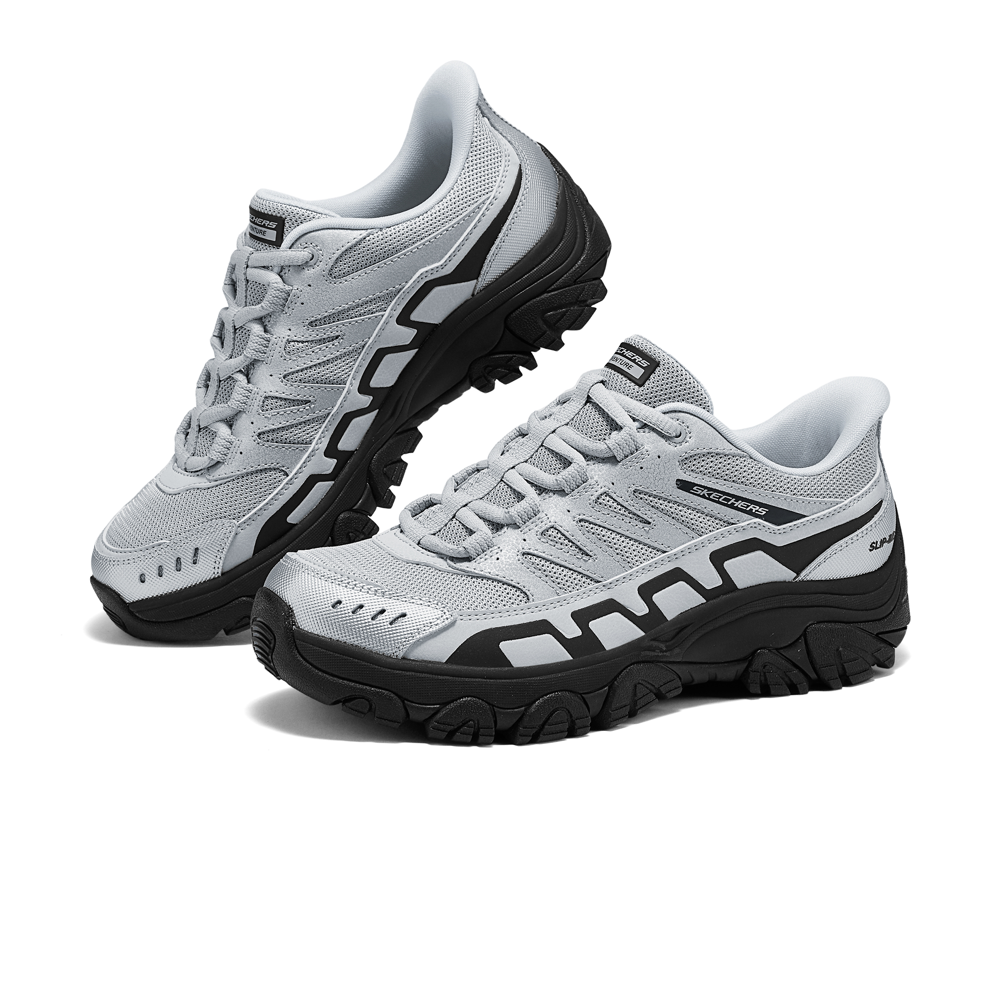 Skechers OUTDOOR WOMENS Low top Mountaineering Hiking Shoes Women’s Gray Black