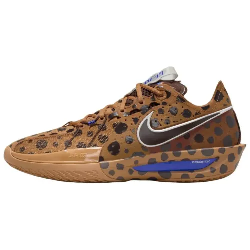 Jordan Poole × Nike G.T. Cut 3 Milk 'N Cookies PE comfortable and versatile basketball shoes for men and women, brown and yellow