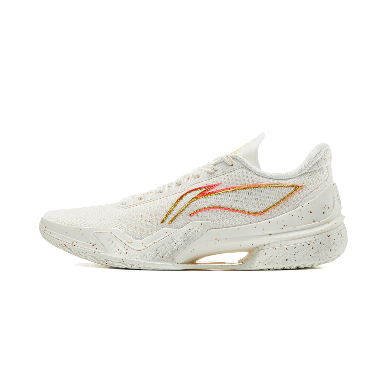 Li Ning Liren 5 Low top Performance Basketball Shoes Men’s White Gold