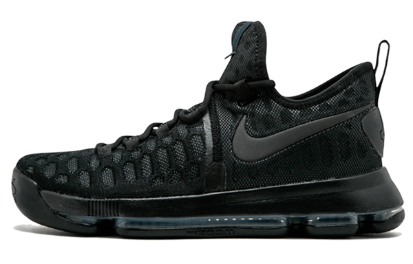 Nike KD 9 Black Space Round Head Lace Shock Absorbing and Anti-Slip Low Top Practical Basketball Shoes Men's Black