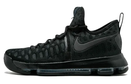 Nike KD 9 Black Space Round Head Lace Shock Absorbing and Anti-Slip Low Top Practical Basketball Shoes Men's Black