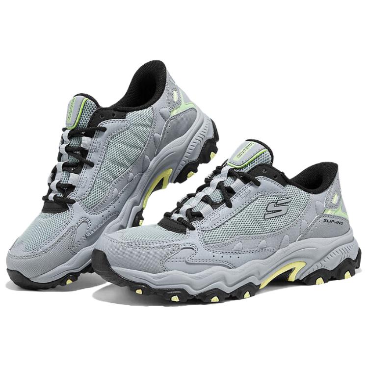 Skechers Cushioning Slip Resistant Abrasion Resistant Breathable Grip Low top Mountaineering Shoes Women’s Gray