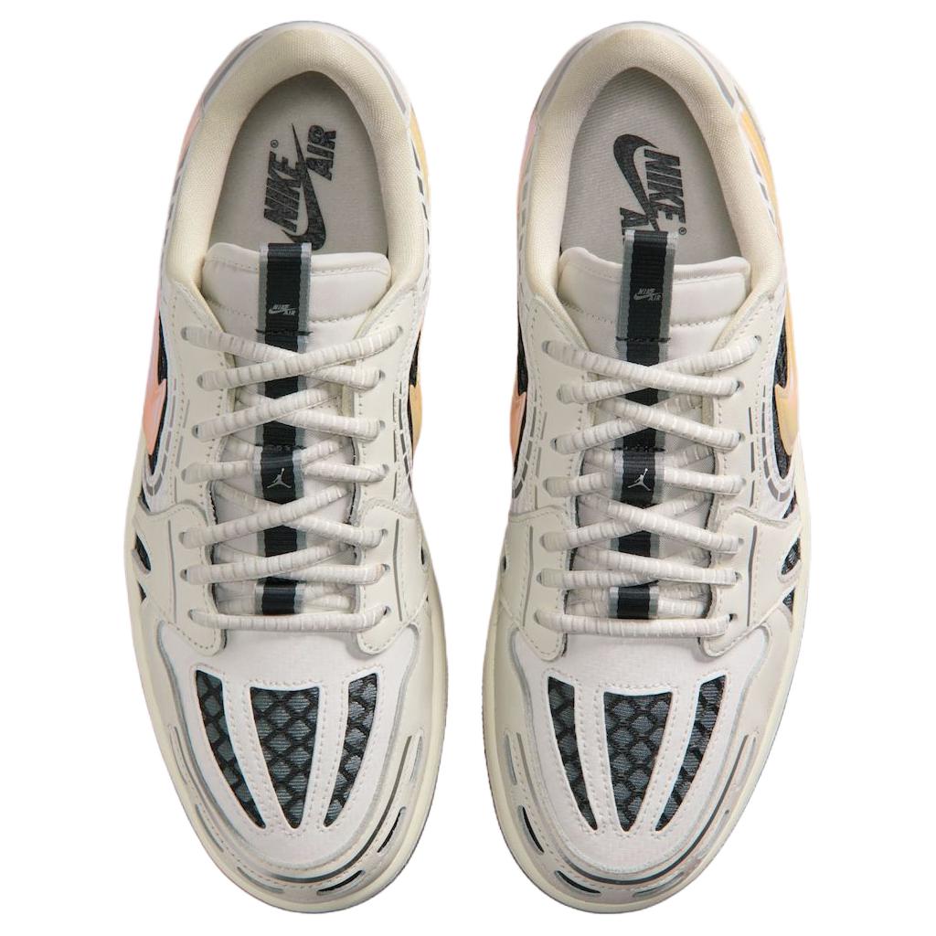 Jordan Air Jordan 1 Low top Vintage Basketball Shoes Women’s White Gray