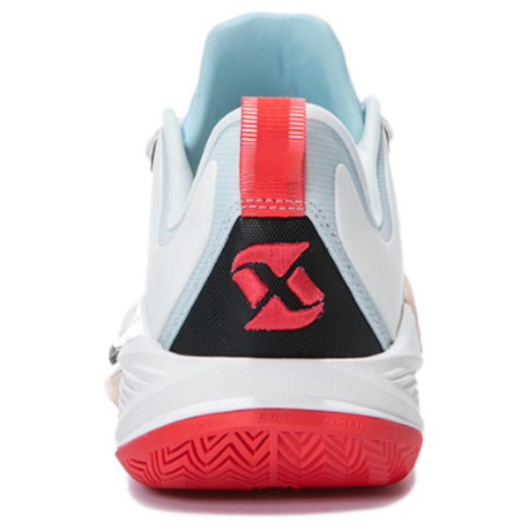 Erke Obedient And Humble Comfortable Slip Resistant Low top Basketball Shoes Men’s White Blue