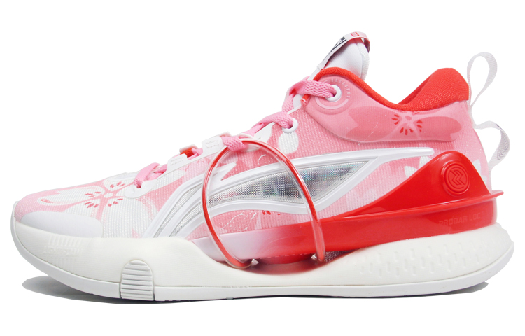 Li Ning Speed 8 Premium Cushioning Slip Resistant Abrasion Resistant Low top Basketball Shoes Men’s Pink