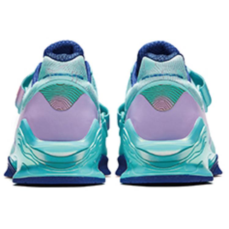 Anta Slip Resistant Abrasion Resistant Low top Weightlifting Shoes Men’s Blue Pink Gold