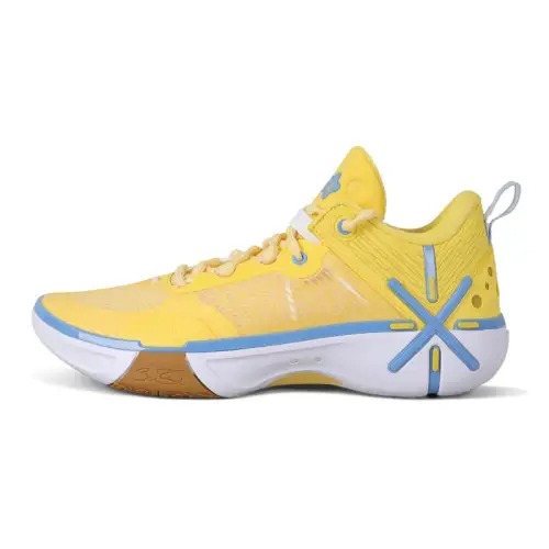 LiNing Wade Phantom 6 Xu Jie PE version full palm technology strong grip light and stable anti-torsion support shock absorption anti-slip wear-resistant light rebound fabric low-top basketball shoes men's milk sand yellow