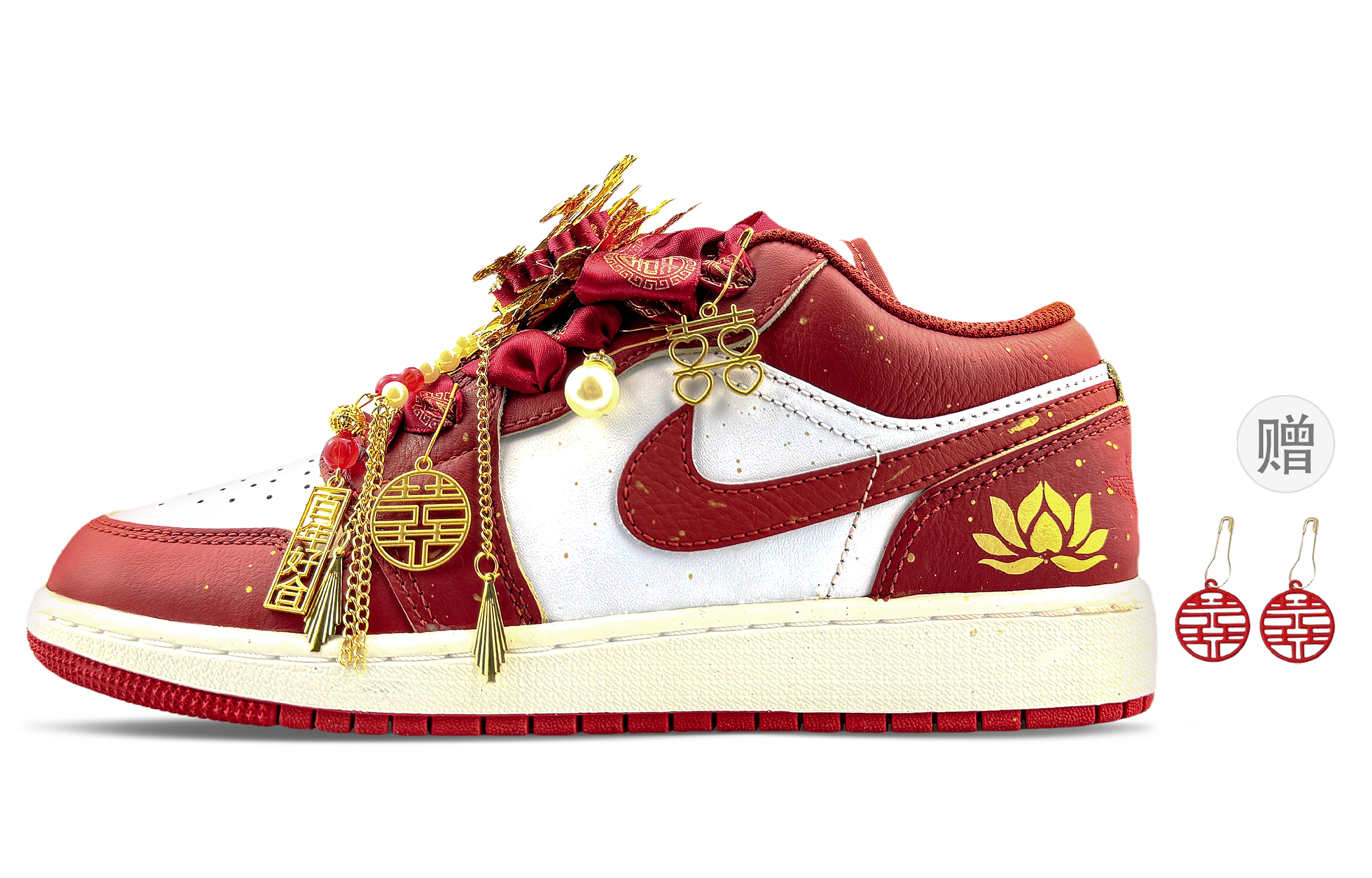 Jordan Air Jordan 1 Abrasion Resistant Low top Vintage Basketball Shoes Unisex