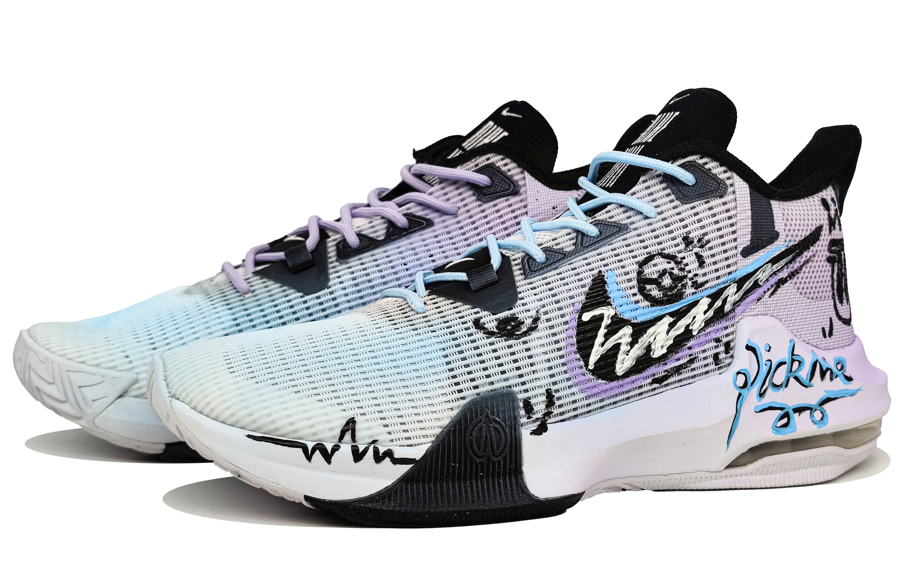Nike Air Max Impact 3 Slip Resistant Abrasion Resistant Low top Basketball Shoes Men’s Blue Purple