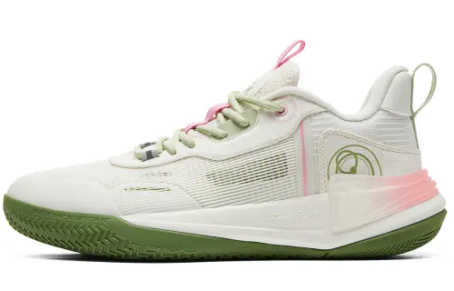 PEAK Rogue 2.0 Basketball Shoes Men's Low Top Ecru/Green