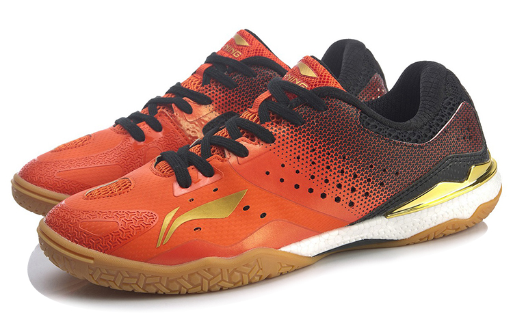 LINING National Team Professional Table Tennis Men’s Shoes — Qilin | Red/Black