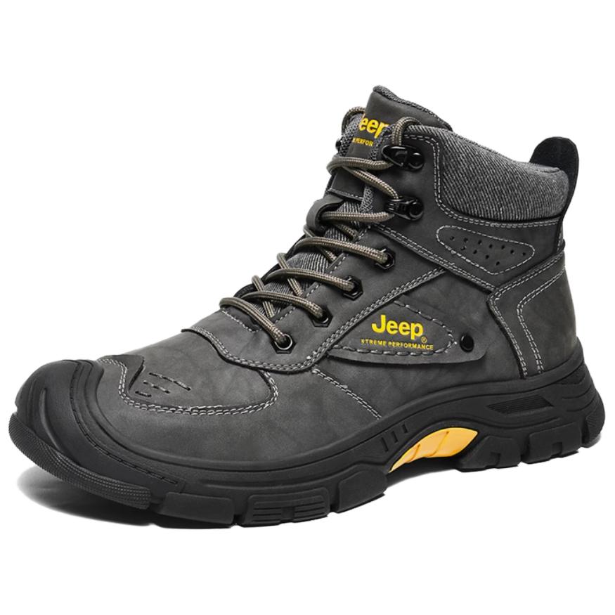 Jeep Abrasion Resistant Mid top Hiking Shoes Men’s Dark Gray