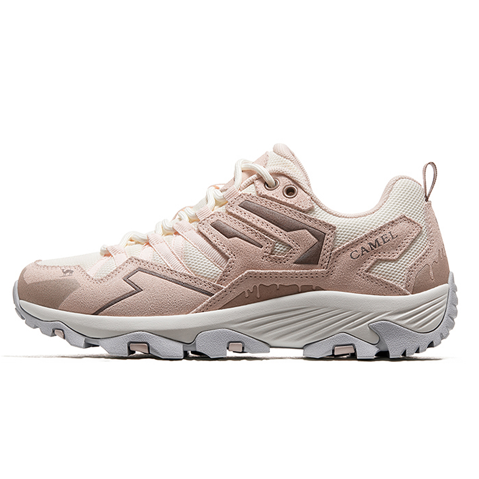 CAMEL Kunlun Mountain 2.0 Cushioning Grip Cushioning Grip Low top Outdoor Shoes Women’s White Pink Brown