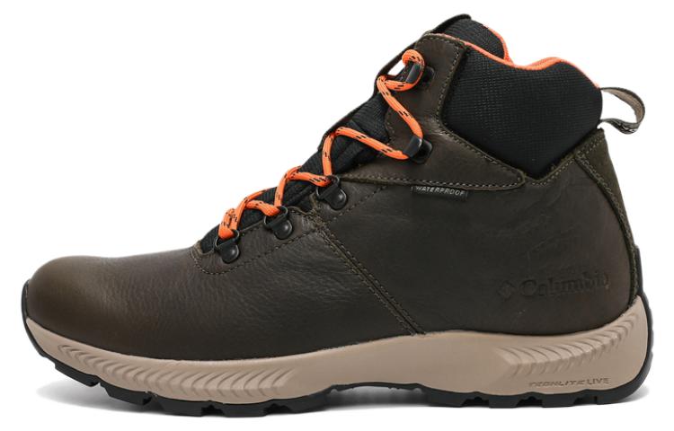 Columbia Slip Resistant Abrasion Resistant High top Outdoor Shoes Men’s Army Green