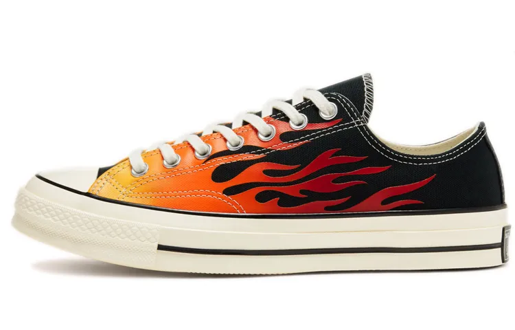Chuck 70 Converse Low 'Archival Flame Print'