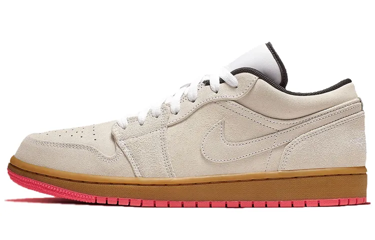 Jordan 1 Low White Gum Hyper Pink