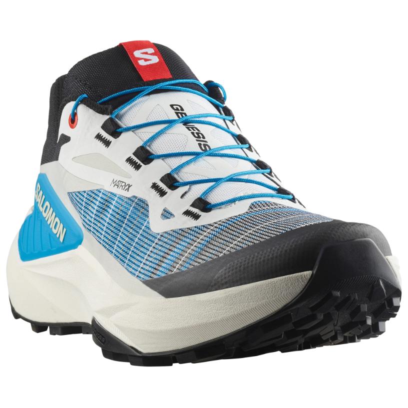 SALOMON GENESIS Trail Running Shoes Men’s White Blue