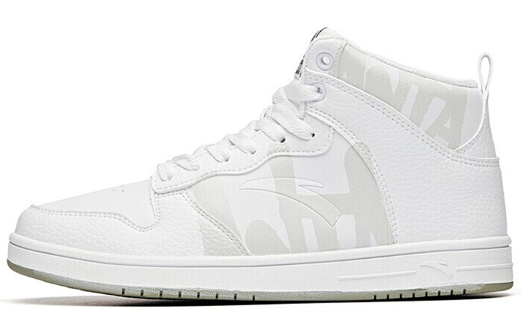 Anta Slip Resistant Cushioning Abrasion Resistant Low top Skateboard Shoes Women's White Gray