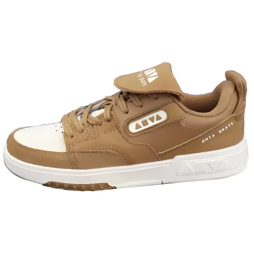 Anta Slip Resistant Abrasion Resistant Low top Skateboard Shoes Women's Brown