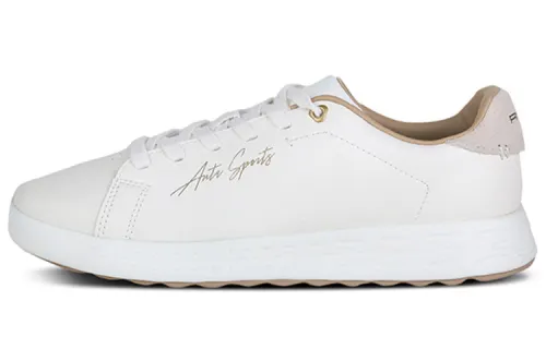 Anta Synthetic Leather, Split Cow Leather Slip Resistant Low top Skateboard Shoes Men's