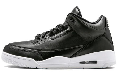 Jordan Air Jordan 3 Retro Cyber Monday (2016) Big Devil Shock Absorbing Anti-Slip Mid Top Retro Basketball Shoes Men's Black and White