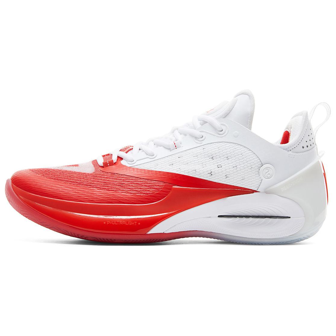 PEAK Wiggins AW2 Cushioning Slip Resistant Abrasion Resistant Rebound Low top Basketball Shoes Men’s White Red