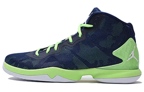 Jordan Super.Fly 4 Basketball Shoes Men's High Top Blue/Green