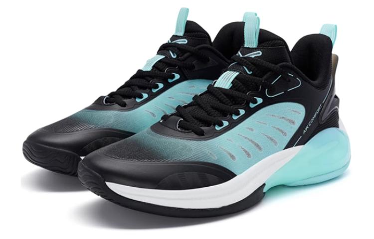 XTEP Jie Ao Abrasion Resistant Breathable Low top Basketball Shoes Men’s Black Blue