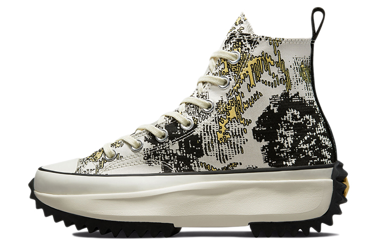 Кеды Converse Run Star Hike (бежево-черные)