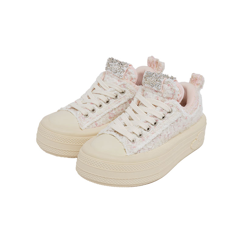 Foreshadow Double Uni1.0 Low top Canvas Shoes Women's White Lover