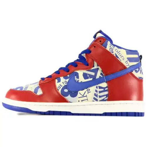 Nike Dunk High Ltd 'Newspaper Pack Red White Blue'