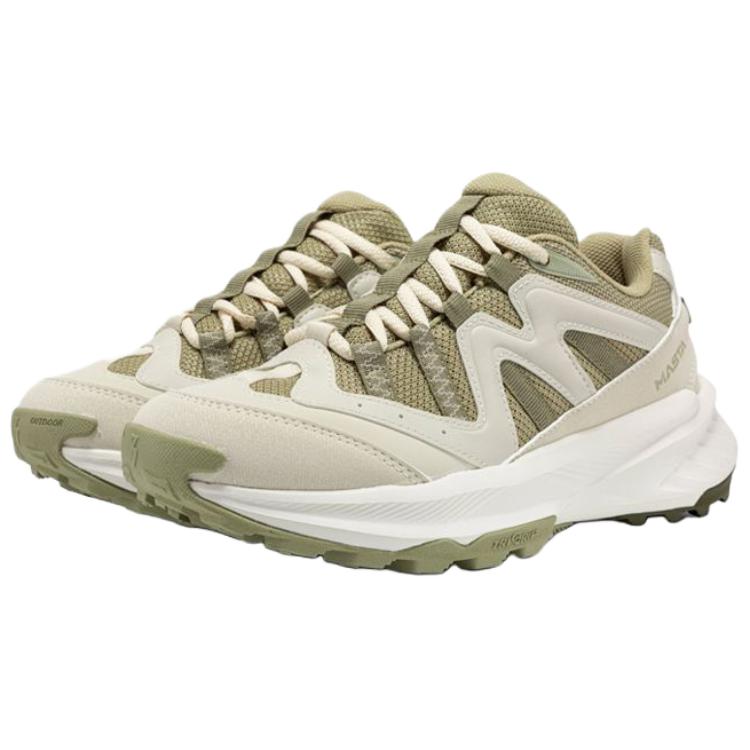361° Cushioning Slip Resistant Breathable Low top Hiking Shoes Women’s Oats Milk Tea Stem Green