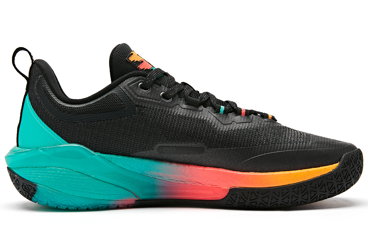 QIAODAN Prickle 7.0 PRO Q KUNGFU TURBO Cushioning Slip Resistant Low top Basketball Shoes Men’s Black Blue Green