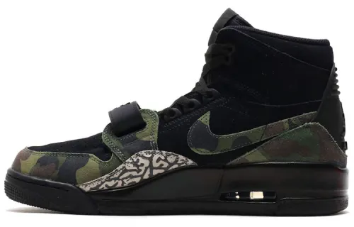 Jordan Legacy 312 don c OG model non-slip wear-resistant lightweight high-top retro basketball shoes men's black camouflage