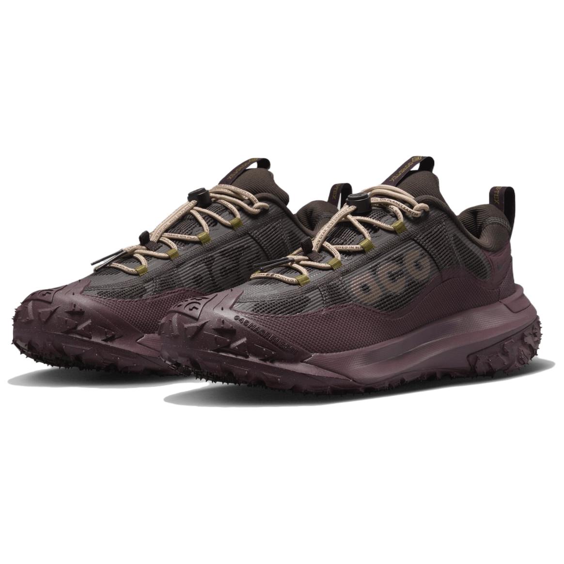 Nike Acg Mountain Fly 2 Low Gore Tex Velvet Brown Burgundy Crush Hemp Black
