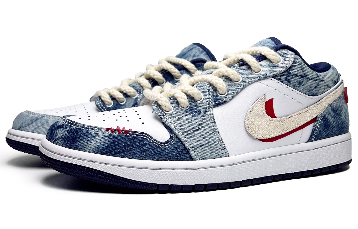 Jordan Air Jordan 1 Low top Vintage Basketball Shoes Men’s Blue White